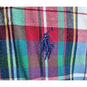 Polo Ralph Lauren Mens Blake Button-Up Shirt M Multicolored Plaid Short Sleeve